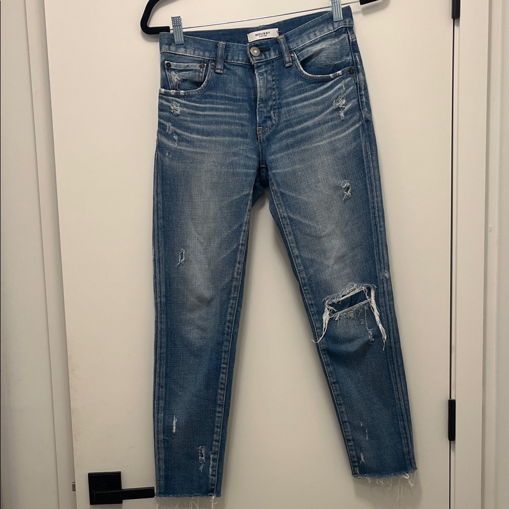 Distressed Moussy Vintage Denim